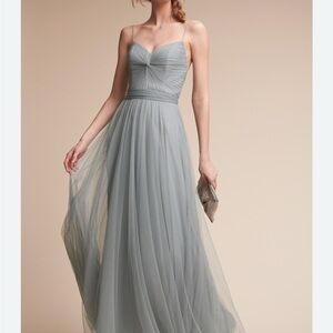 BHLDN Light Gray Maxi Dress